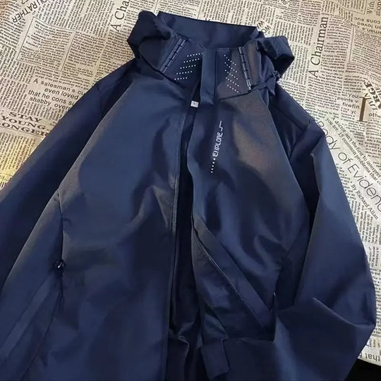 Hooded Rain Jacket with Pockets for Women