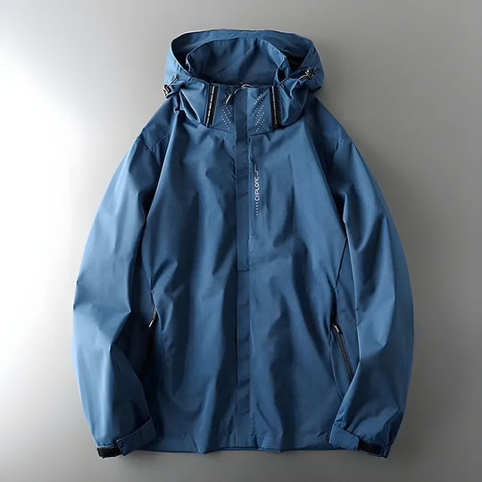Hooded Rain Jacket with Pockets for Women