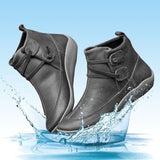 Hook Strap Ankle Boots for Women