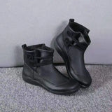 Hook Strap Ankle Boots for Women