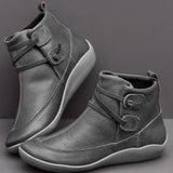 Hook Strap Ankle Boots for Women