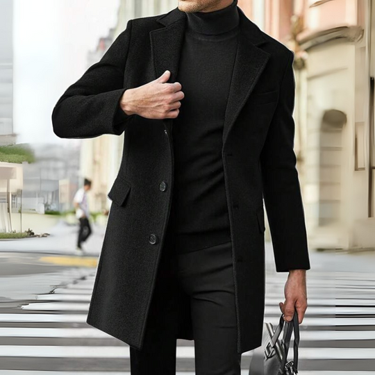 Insulated Formal Long Coat for Men