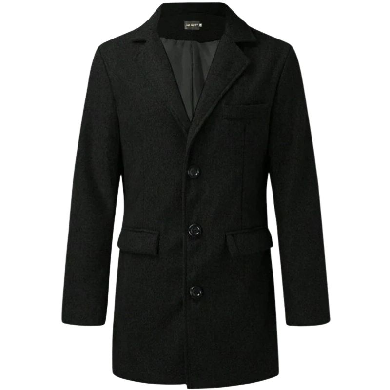 Insulated Formal Long Coat for Men