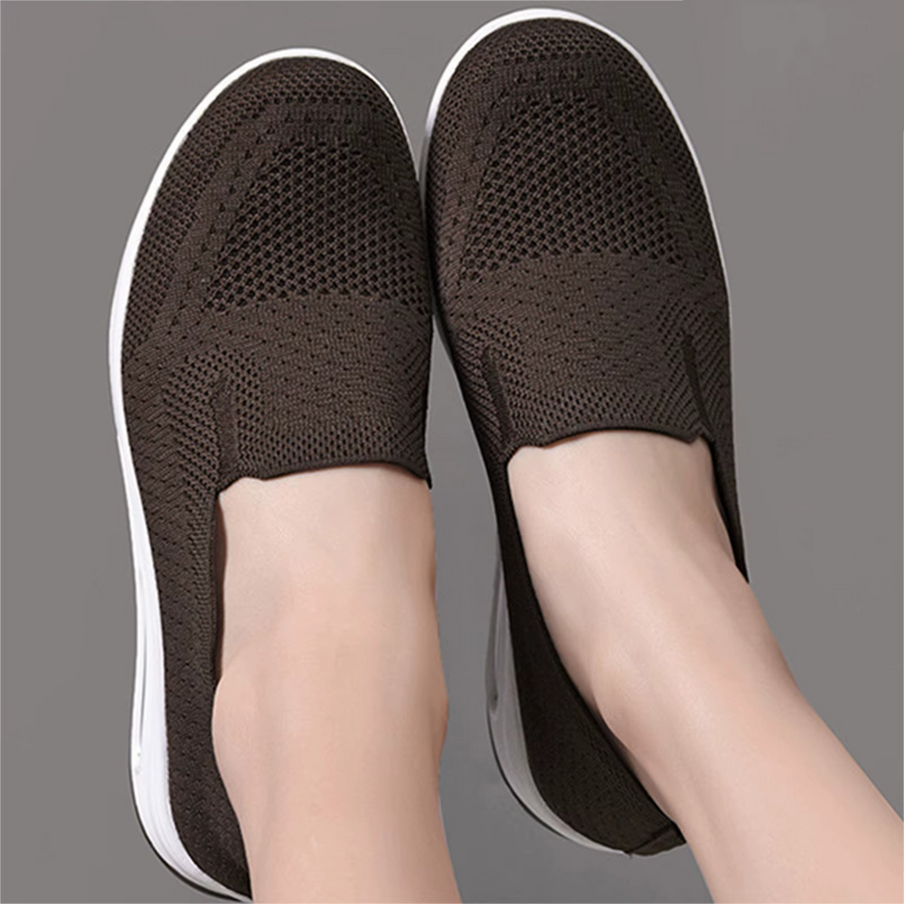 Knit Platform Sneakers Women – Slip-On Fit & Structured Sole