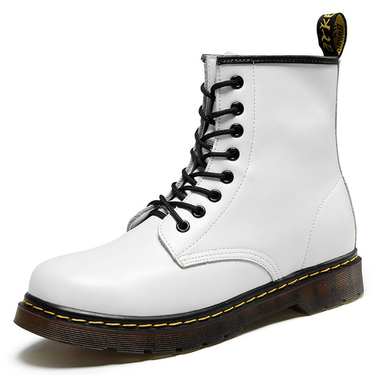 Lace-Up Ankle Boots Unisex – Structured Upper & Contrast-Stitched Sole