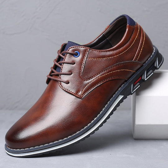 Lace-Up Dress Shoes Men - Structured Upper & Textured Outsole