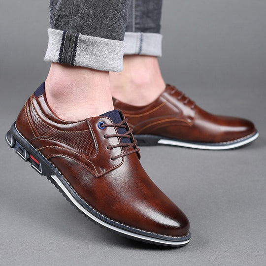Lace-Up Dress Shoes Men - Structured Upper & Textured Outsole