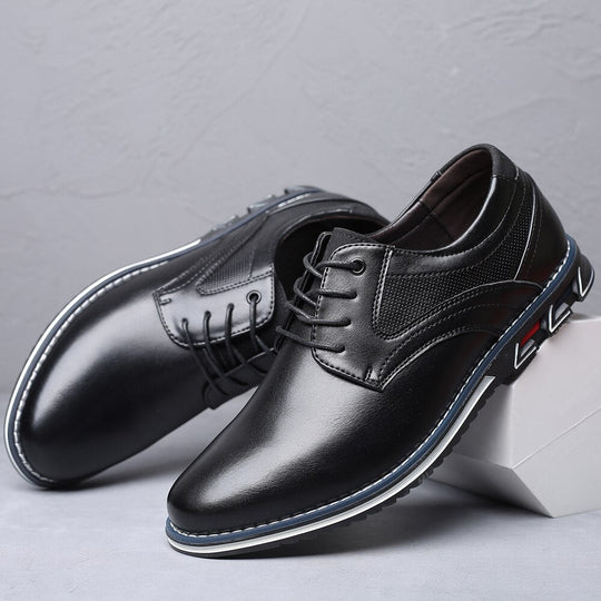 Lace-Up Dress Shoes Men - Structured Upper & Textured Outsole