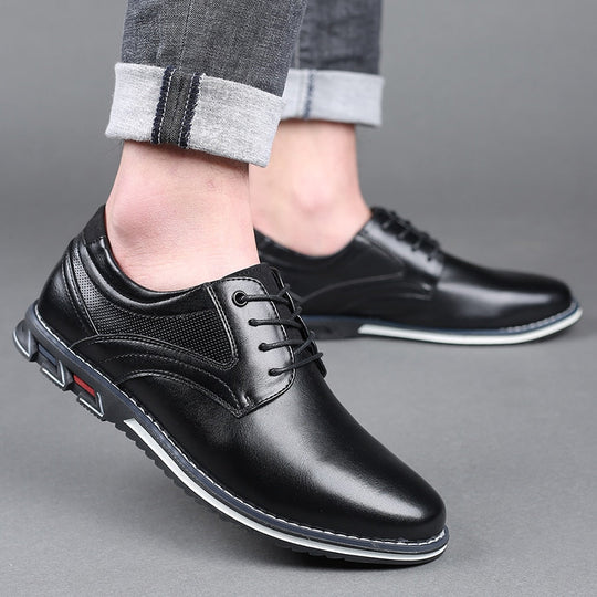 Lace-Up Dress Shoes Men - Structured Upper & Textured Outsole