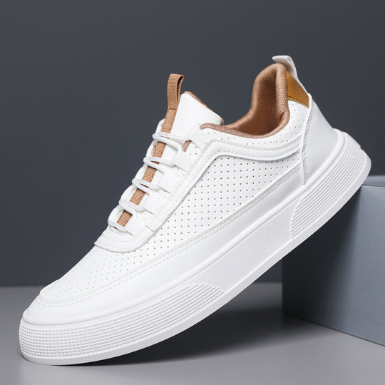 Lace-Up Sneakers Men - Patterned Upper & Low-Top Structure