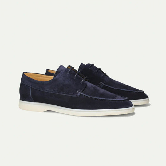 Lace-Up Loafers Men – Textured Upper & Rubber Outsole