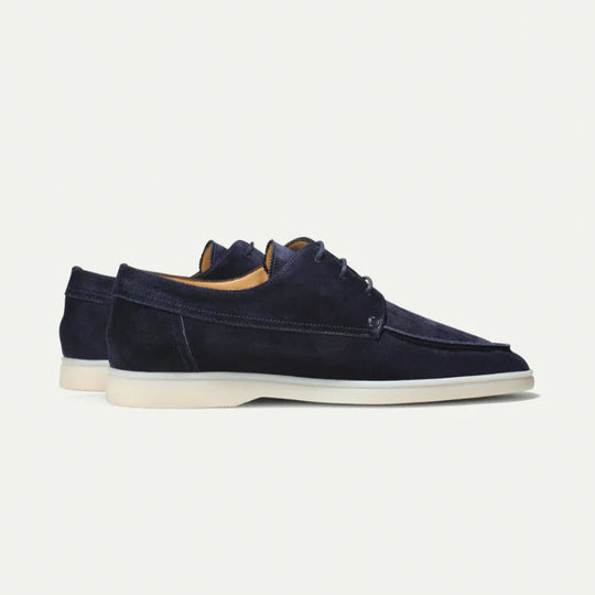 Lace-Up Loafers Men – Textured Upper & Rubber Outsole