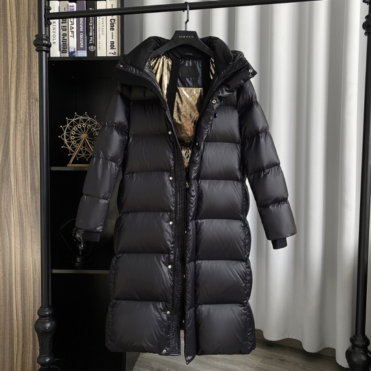 Long Padded Blend Winter Coat for Women