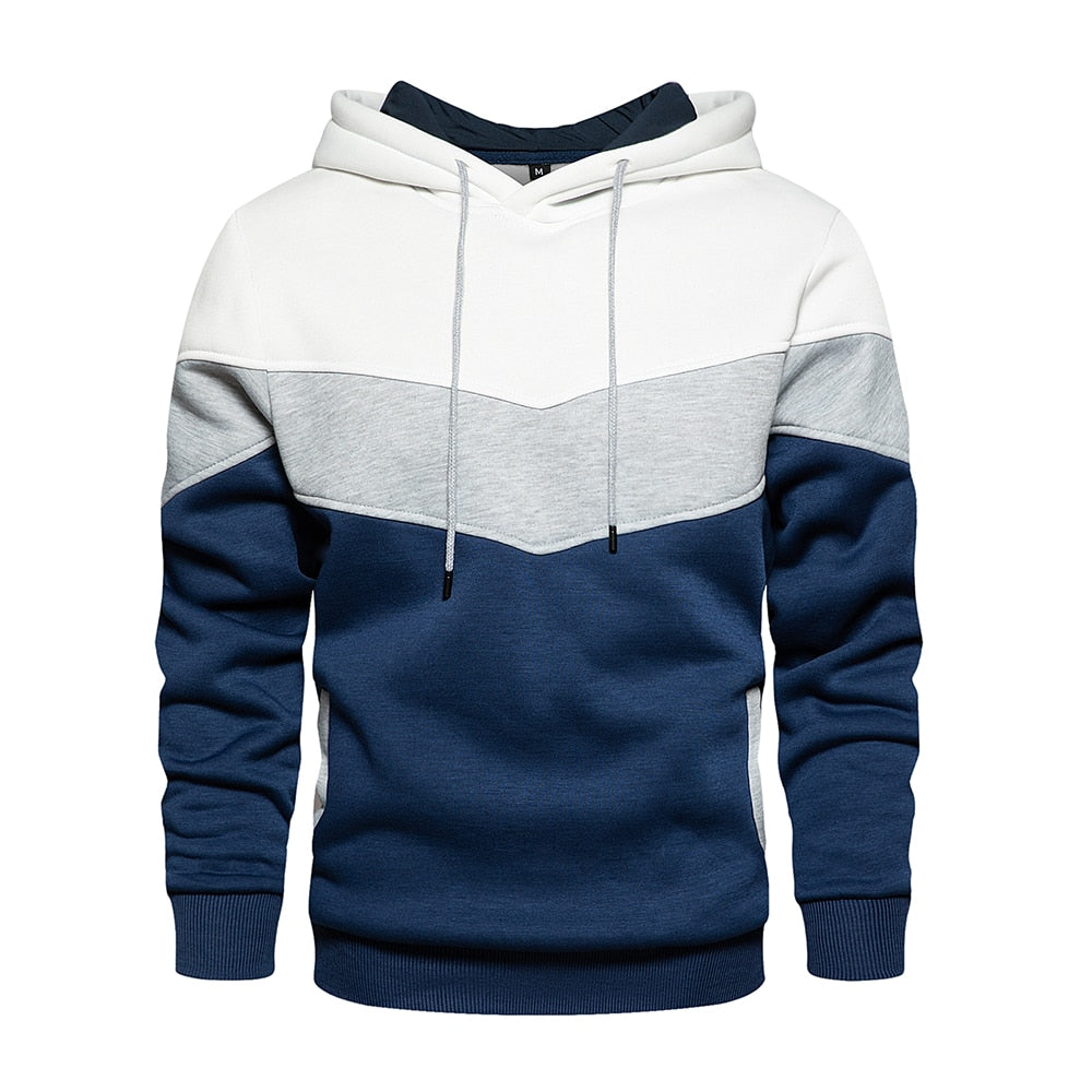 Long Sleeve Blend Hoodie with Hood for Men