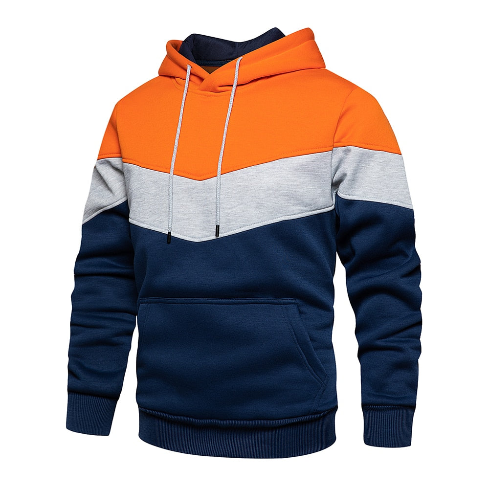 Long Sleeve Blend Hoodie with Hood for Men