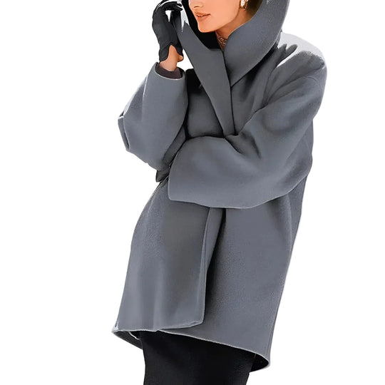 Long Trench Coat with Warming Lining for Women