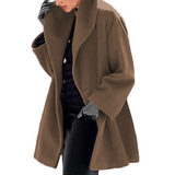 Long Trench Coat with Warming Lining for Women