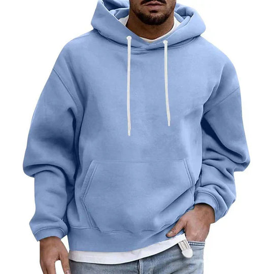 Loose Fit Pocket Hoodie for Men