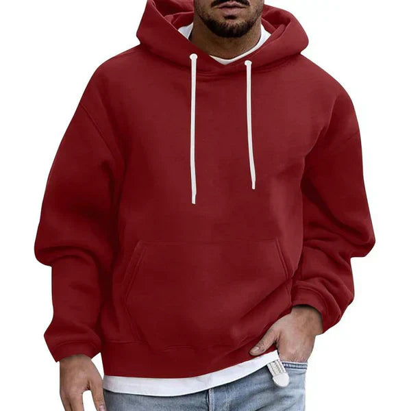 Loose Fit Pocket Hoodie for Men