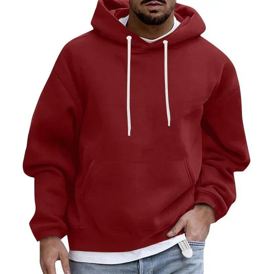 Loose Fit Pocket Hoodie for Men