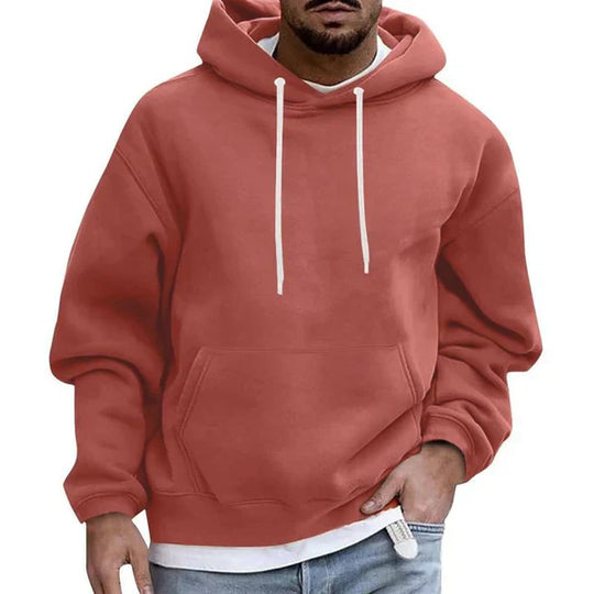 Loose Fit Pocket Hoodie for Men