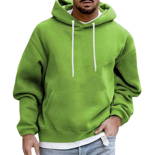 Loose Fit Pocket Hoodie for Men