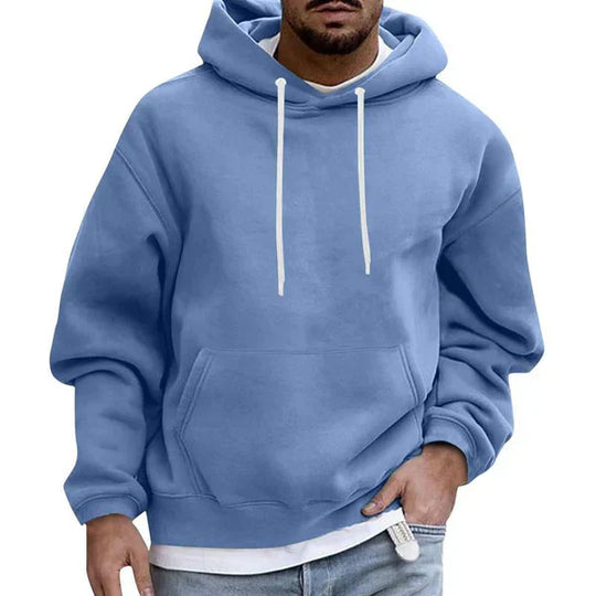 Loose Fit Pocket Hoodie for Men
