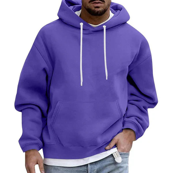 Loose Fit Pocket Hoodie for Men