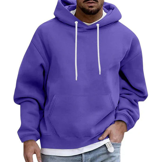 Loose Fit Pocket Hoodie for Men