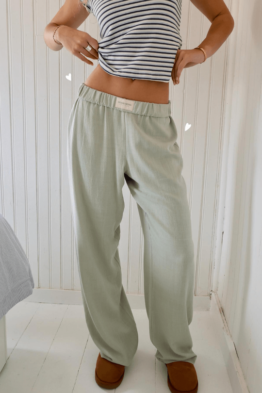 Lounge Trousers Women - Textile Blend with Elastic Waistband