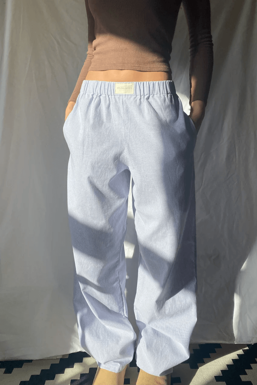 Lounge Trousers Women - Textile Blend with Elastic Waistband