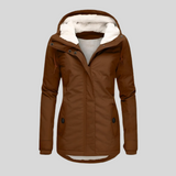 Hooded Fleece Lined Coat for Women - Image 4