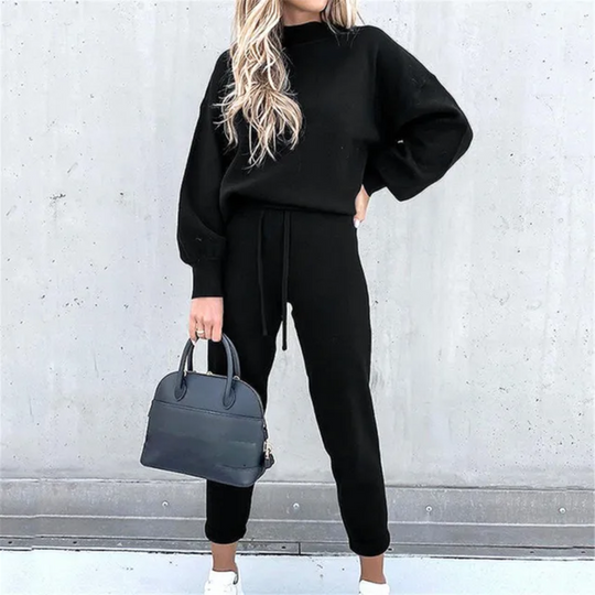 Matching Tracksuit with Side Pockets for Women