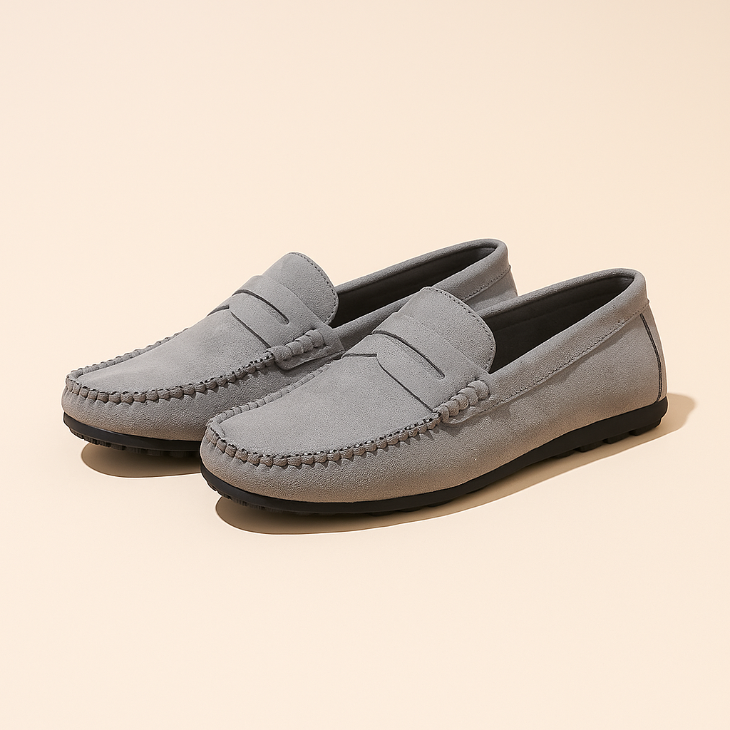 Slip-On Loafers for Men - Textured Upper