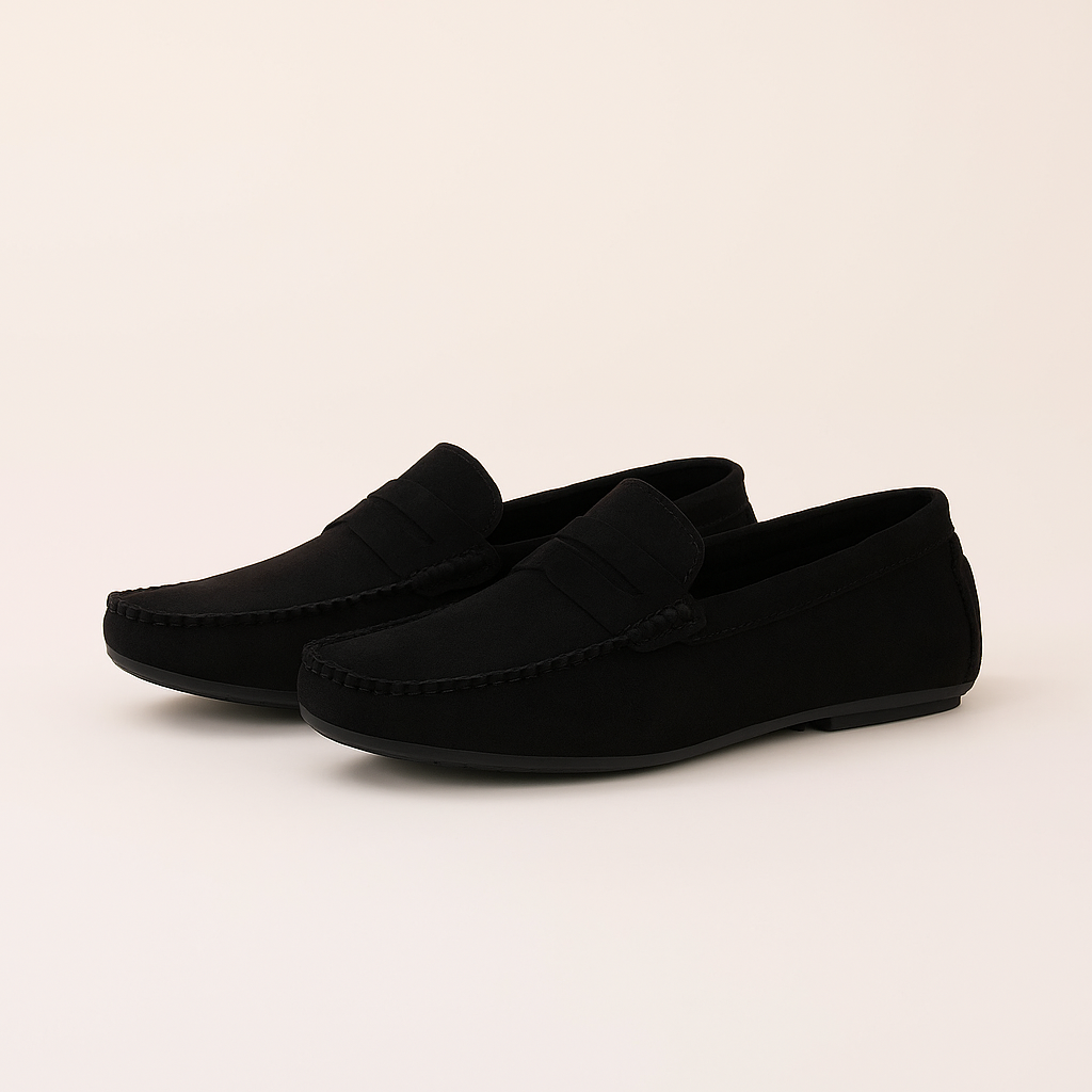 Slip-On Loafers for Men - Textured Upper