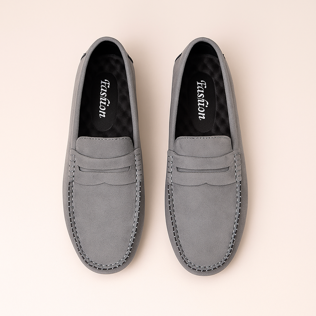 Slip-On Loafers for Men - Textured Upper
