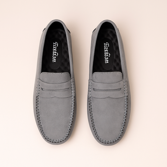 Slip-On Loafers for Men - Textured Upper
