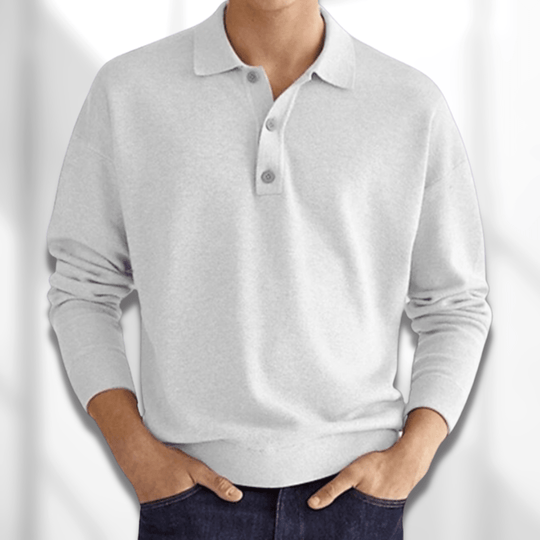 Men's Long Sleeve Classic Polo Shirt