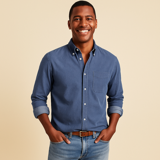 Long Sleeve Shirt for Men – Refined Surface & Thin Structure
