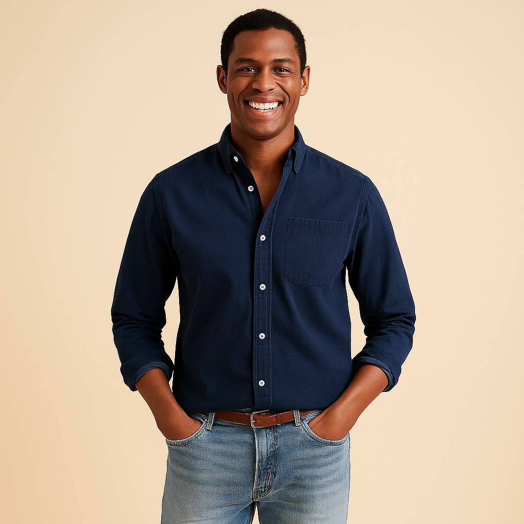 Long Sleeve Shirt for Men – Refined Surface & Thin Structure
