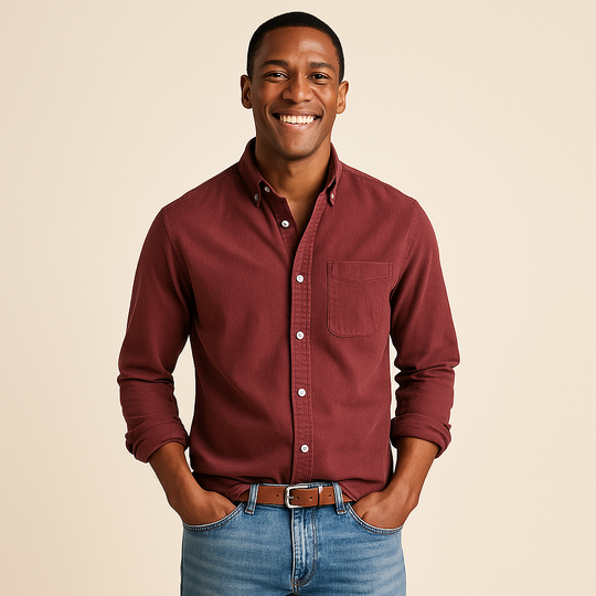 Long Sleeve Shirt for Men – Refined Surface & Thin Structure