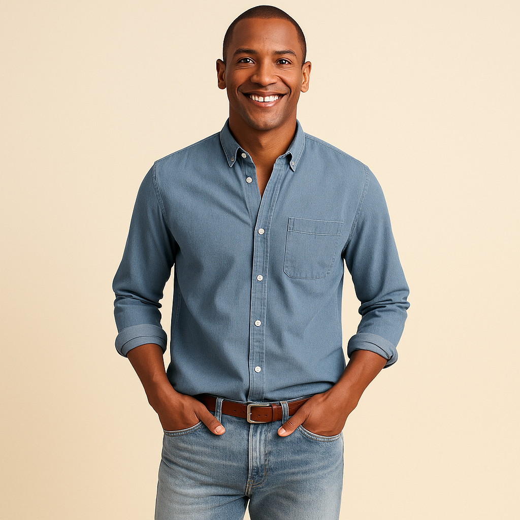 Long Sleeve Shirt for Men – Refined Surface & Thin Structure