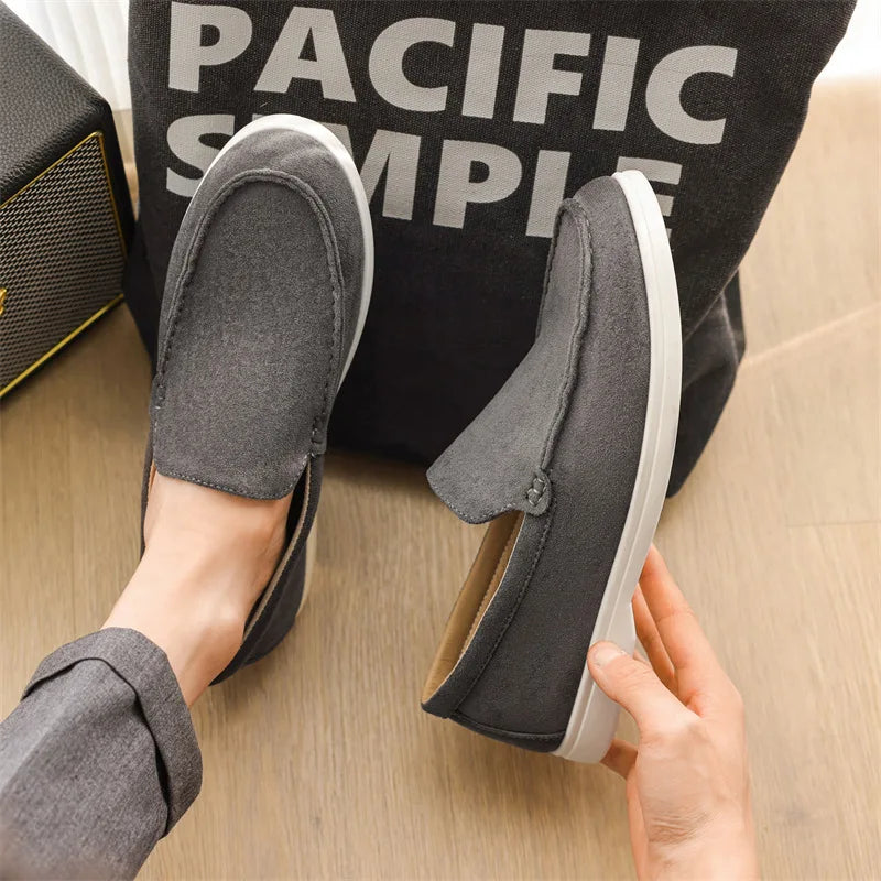 Slip-On Loafers Men – Matte Finish Upper & Adaptive Outsole