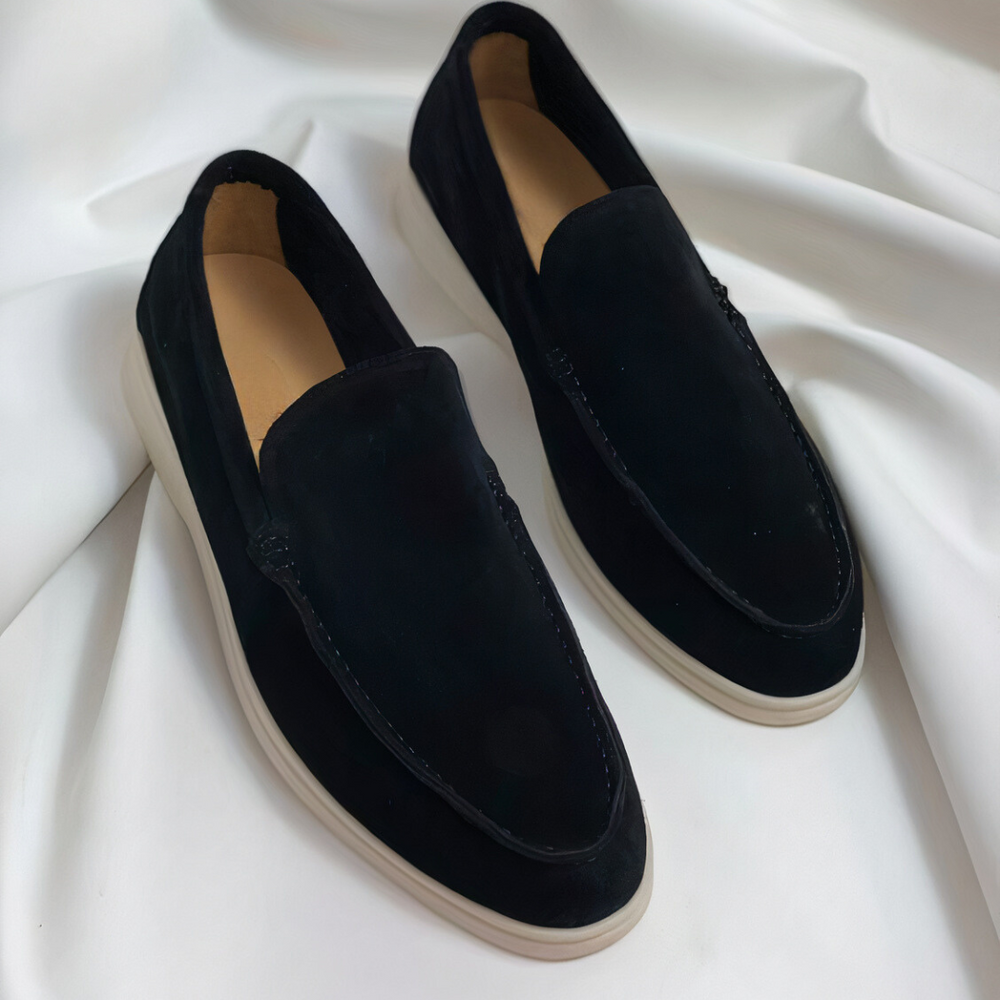 Slip-On Loafers Men – Textured Upper & Contrast Outsole