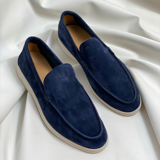 Slip-On Loafers Men – Textured Upper & Contrast Outsole