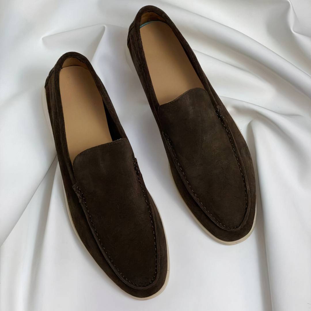 Slip-On Loafers Men – Textured Upper & Contrast Outsole