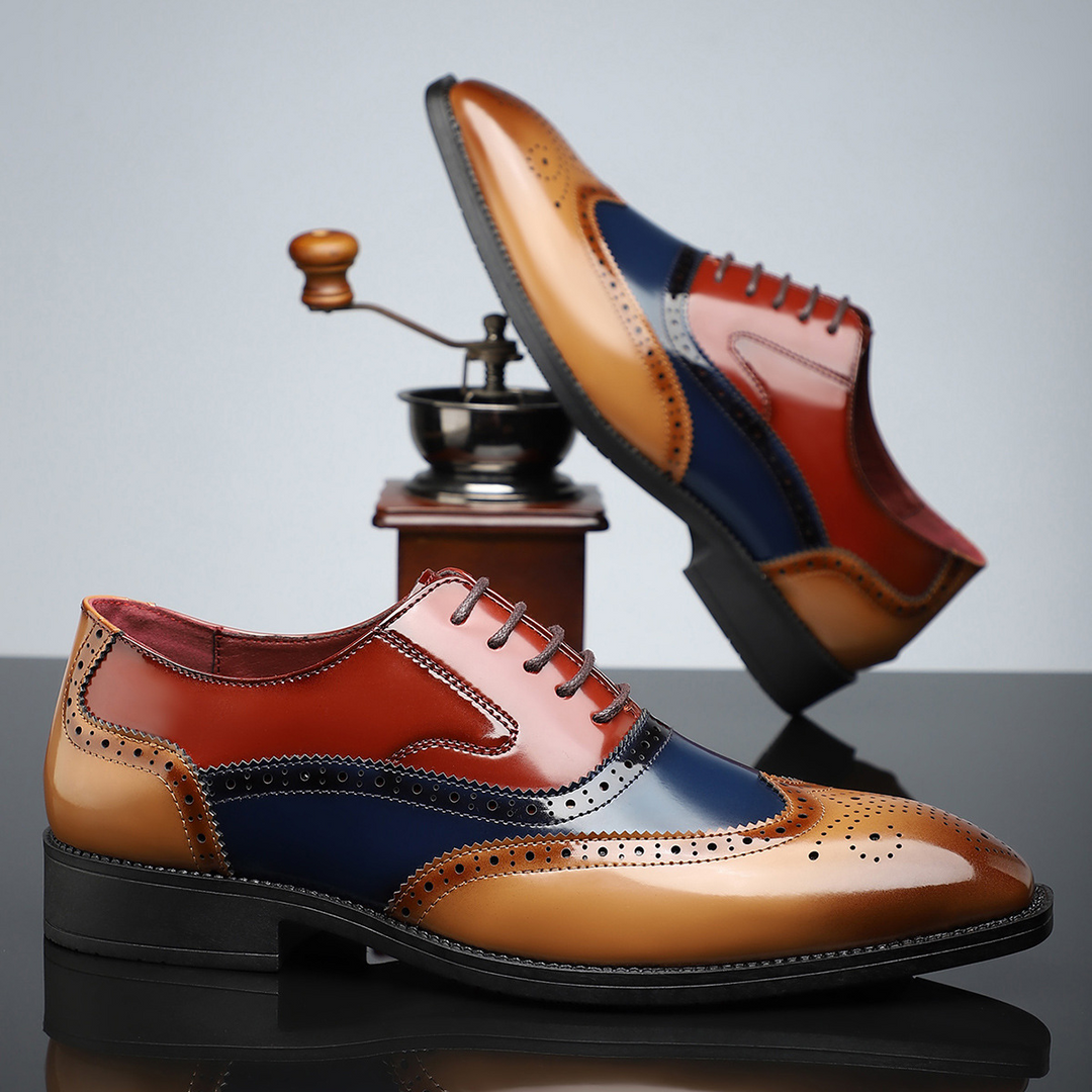 Men’s Wingtip Brogue Dress Shoes - Polished Look & Lace-Up Style