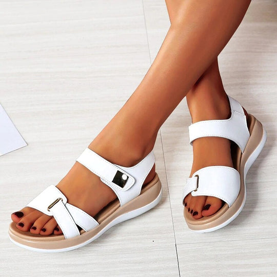 Open-Toe Sandals Women - Adjustable Straps & Cushioned Sole