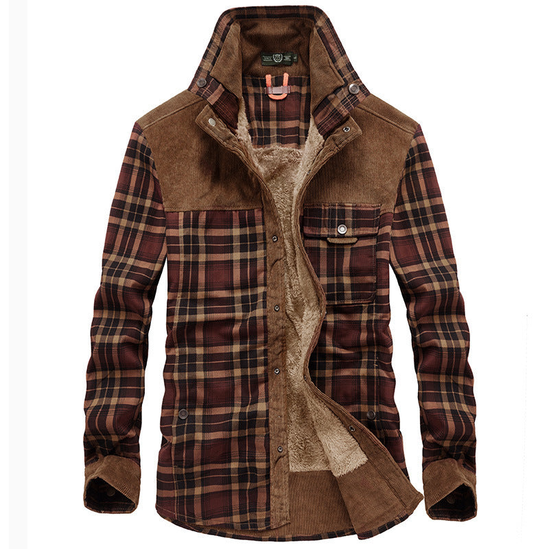 Plaid Winter Jacket for Men
