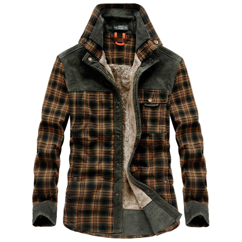 Plaid Winter Jacket for Men
